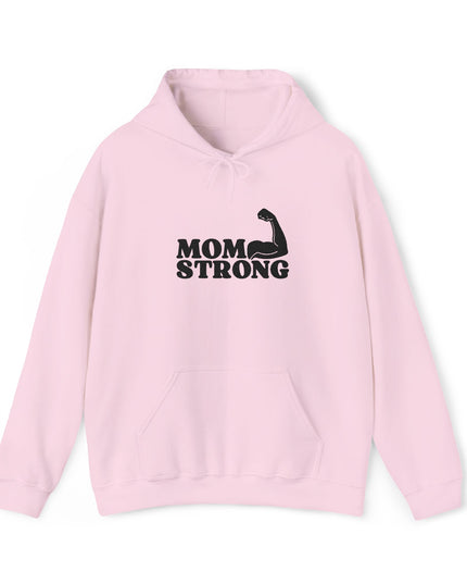 "Mom Strong (Black embroidery)" Unisex Heavy Blend Hooded Sweatshirt