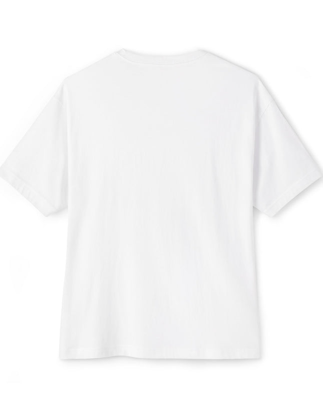 "GLOW Olive Earring Boxy" Oversized M 100% Cotton Tee