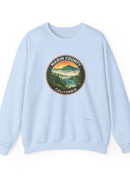 "Marin County, Above the Fog - no text" Unisex Heavy Blend Crewneck Sweatshirt
