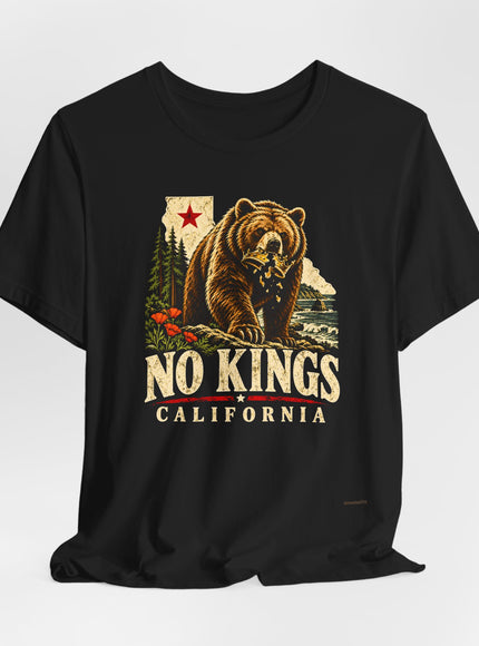 "No Kings California" Unisex Jersey Short Sleeve Tee
