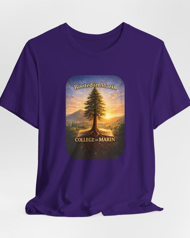 "Rooted in Marin, College of Marin" Unisex Jersey Short Sleeve Tee