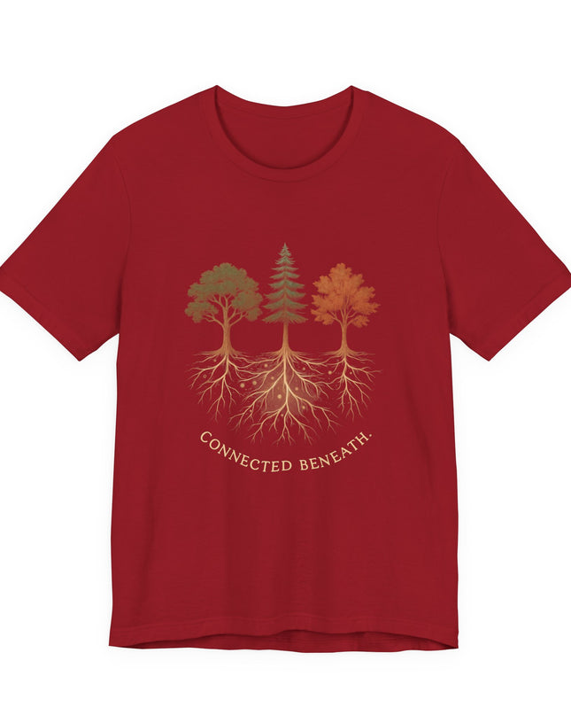 "Connected Beneath" Unisex Jersey Short Sleeve Tee