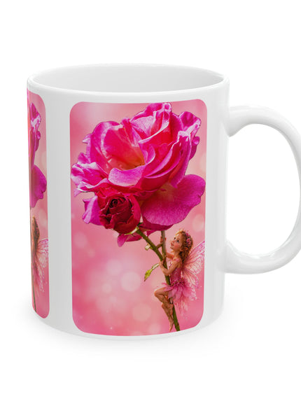 "Fairy Rose" Ceramic Mug, (11oz, 15oz)