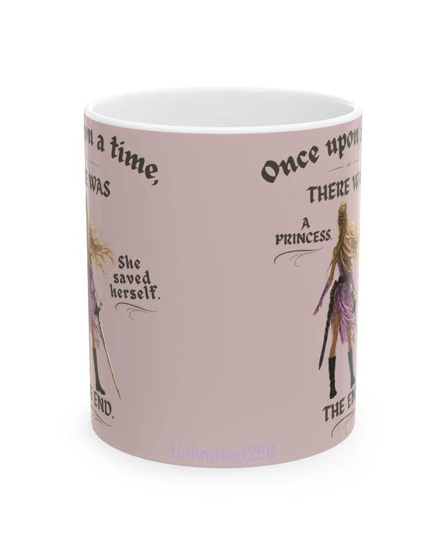 "She Saved Herself" Ceramic Mug, (11oz, 15oz)