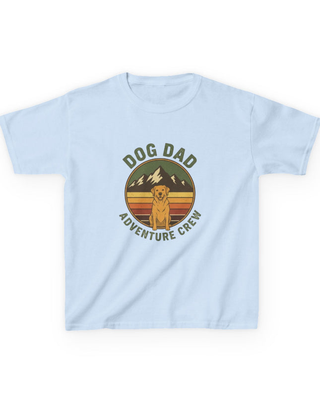 "Dog Dad Adventure Crew" Kids Heavy Cotton Tee