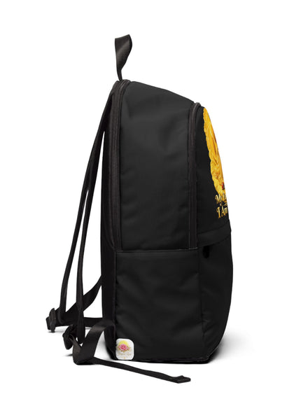 "My Father Says I am Royalty" Unisex Fabric Backpack