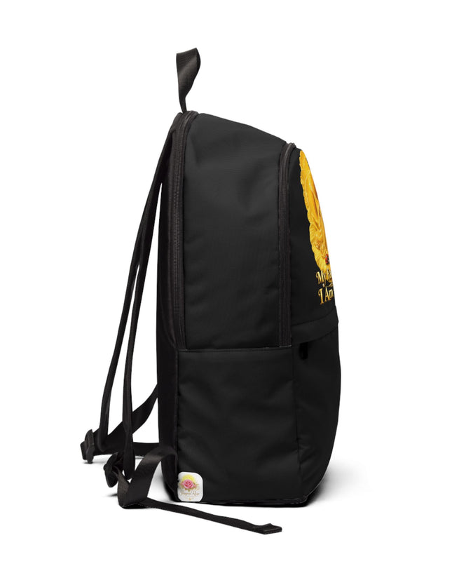 "My Father Says I am Royalty" Unisex Fabric Backpack
