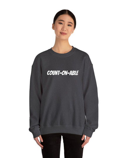 "Count-on-able" Unisex Embroidered Sweatshirt