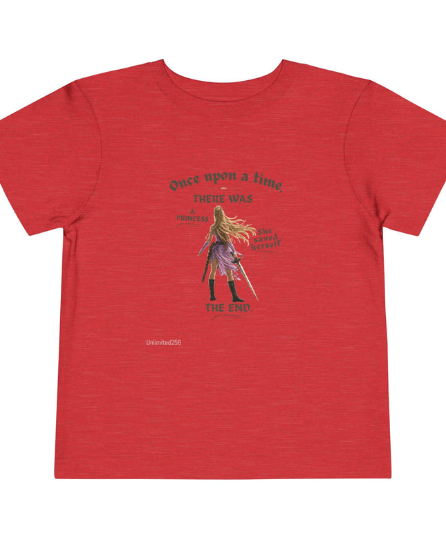 "She Saved Herself" Toddler Short Sleeve Tee
