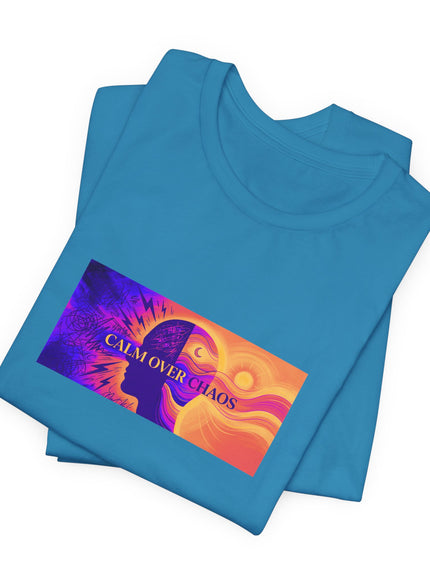"Calm Over Chaos- Vivid" Unisex Jersey Short Sleeve Tee