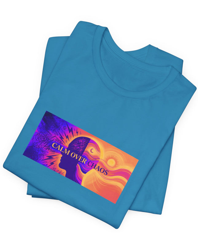 "Calm Over Chaos- Vivid" Unisex Jersey Short Sleeve Tee