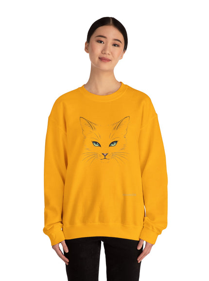 "Cat Face Sketch" Unisex Adult Sweatshirt
