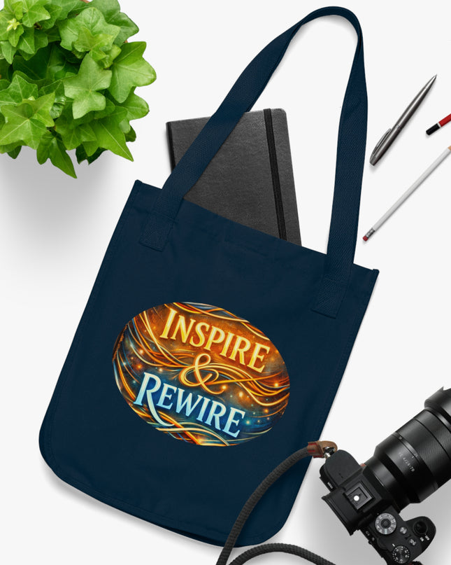 "Inspire and Rewire" Organic Canvas Tote Bag