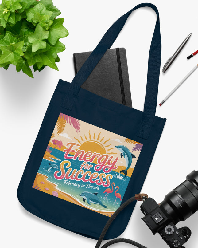 "February in Florida, Energy for Success" Organic Canvas Tote Bag