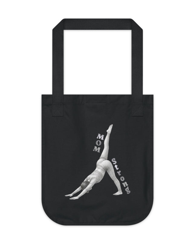 "Mom Strong Pilates" Organic Canvas Tote Bag