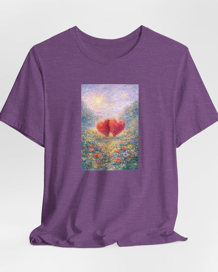 "Valentine's Day - Monet Style" Unisex Jersey Short Sleeve Tee