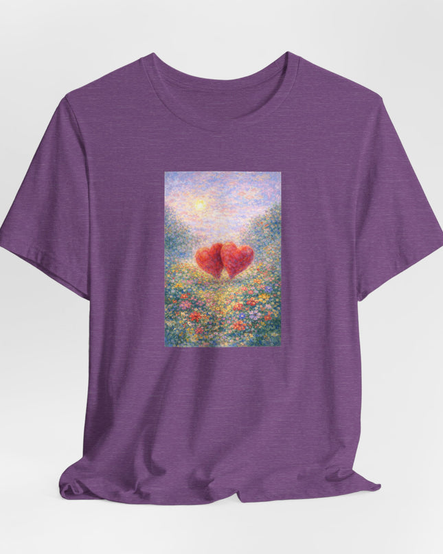 "Valentine's Day - Monet Style" Unisex Jersey Short Sleeve Tee