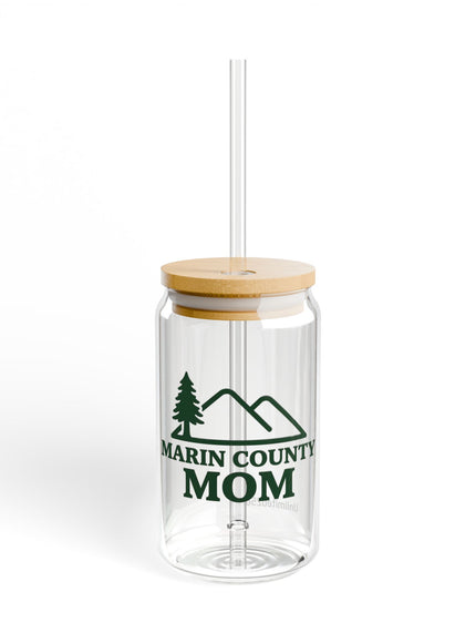 "Marin County Mom" Sipper Glass, 16oz