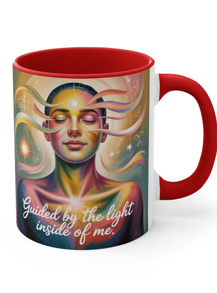 "Guided by the Light Inside Me" Accent Mug