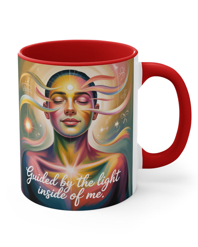 "Guided by the Light Inside Me" Accent Mug