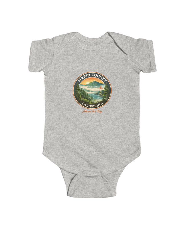 "Marin County, Above the Fog" Infant Fine Jersey Bodysuit