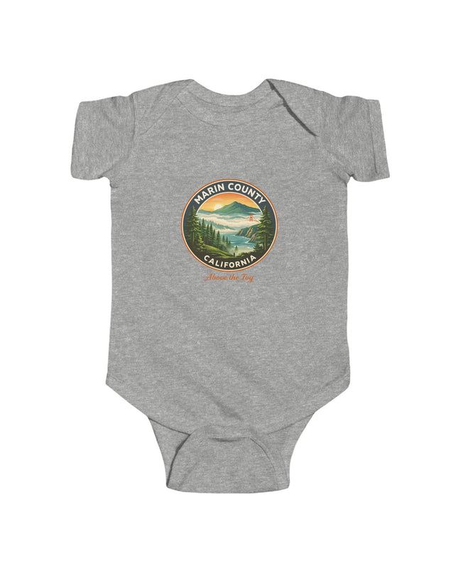 "Marin County, Above the Fog" Infant Fine Jersey Bodysuit