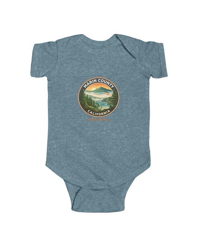 "Marin County, Above the Fog" Infant Fine Jersey Bodysuit