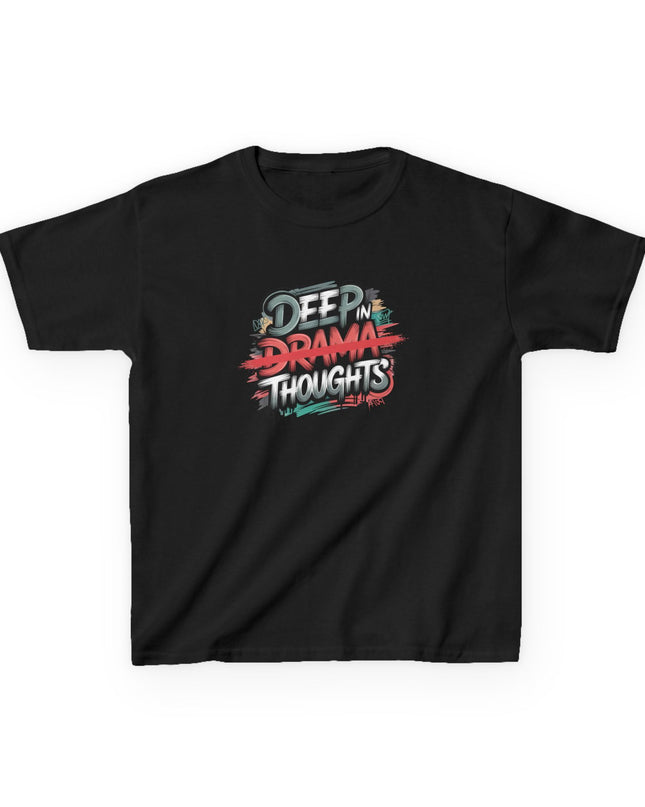 "Deep in Drama Thoughts" Kids Heavy Cotton Tee