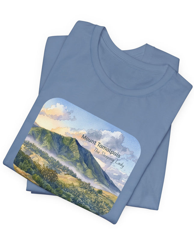 "Mount Tamalpais, the Sleeping Lady" Unisex Jersey Short Sleeve Tee