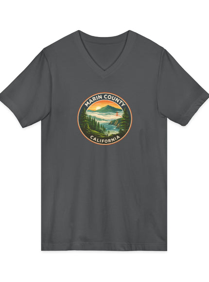 "Above the fog" Unisex Jersey Short Sleeve V-Neck Tee