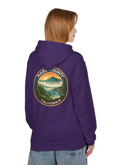 "Marin County, Above the Fog- no text" Unisex Midweight Softstyle Fleece Hoodie