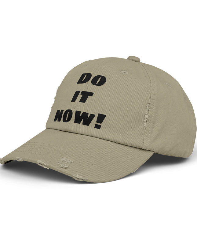 "Do it now!" Unisex Distressed Cap