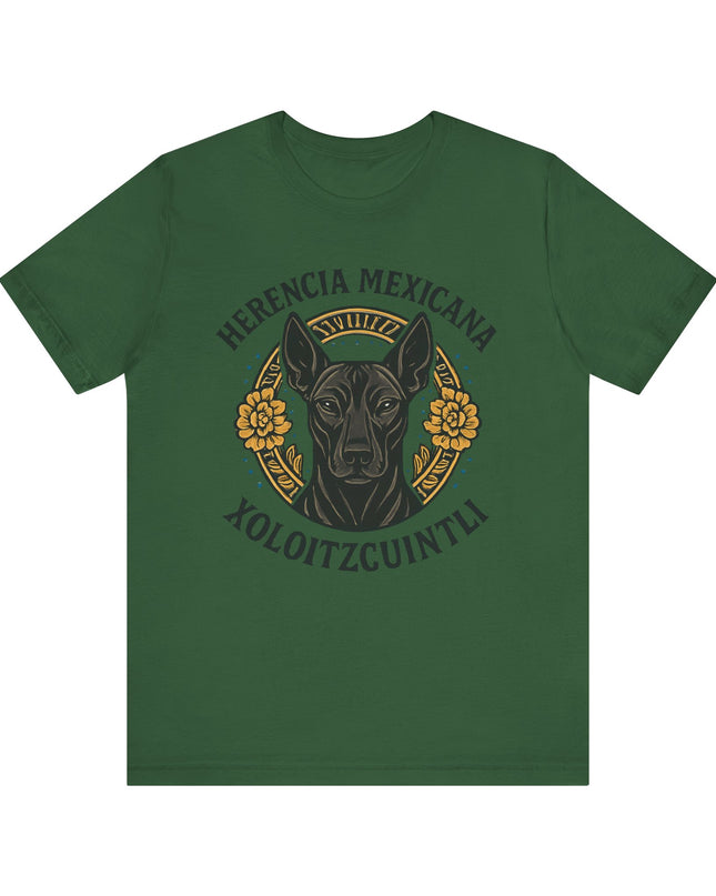 "Herencia mexicana - Xoloitzcuintli" Unisex Jersey Short Sleeve Tee