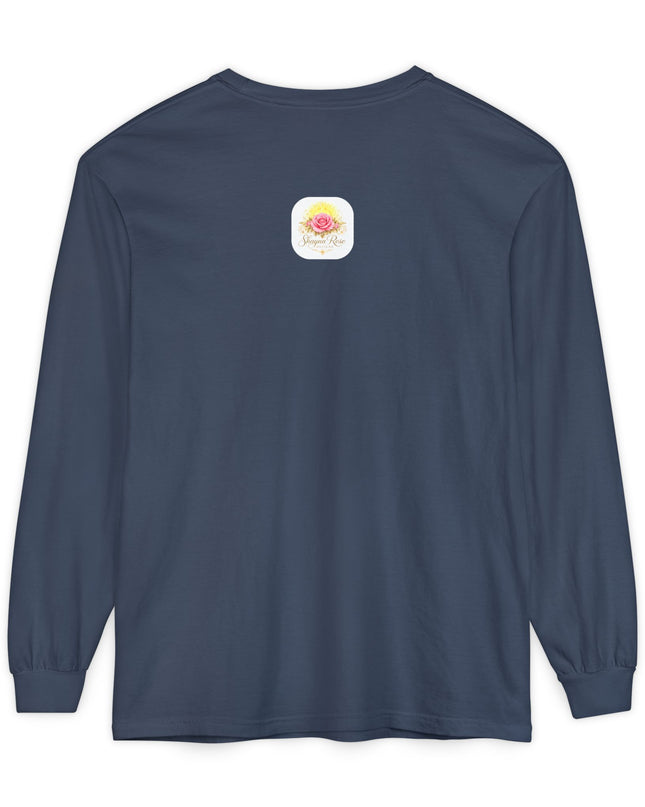 "Happy Valentine's Day" Unisex Garment-dyed Long Sleeve T-Shirt