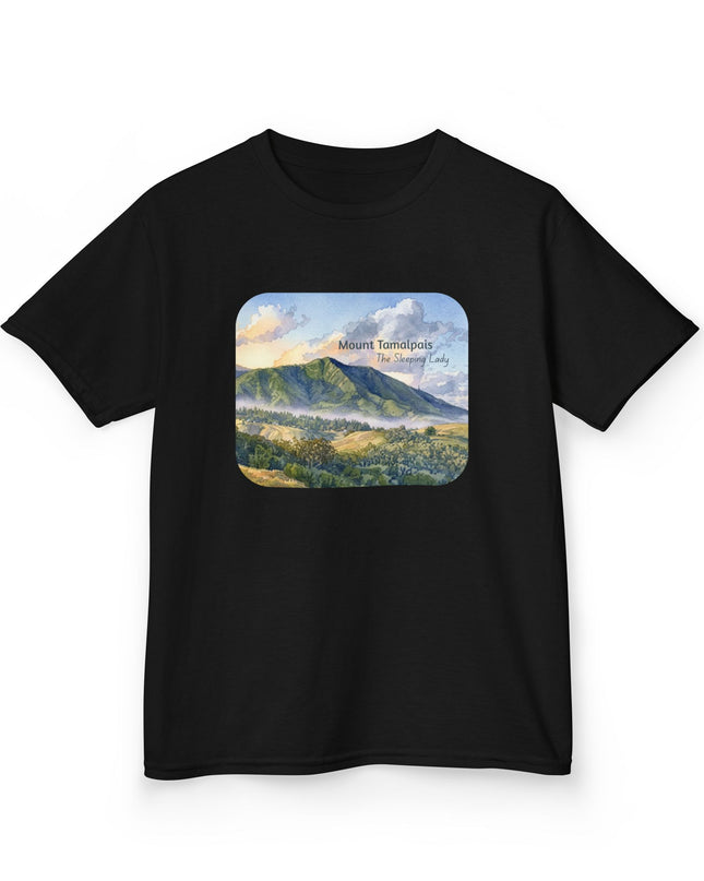 "Mount Tamalpais, the Sleeping Lady" Kids Heavy Cotton Tee