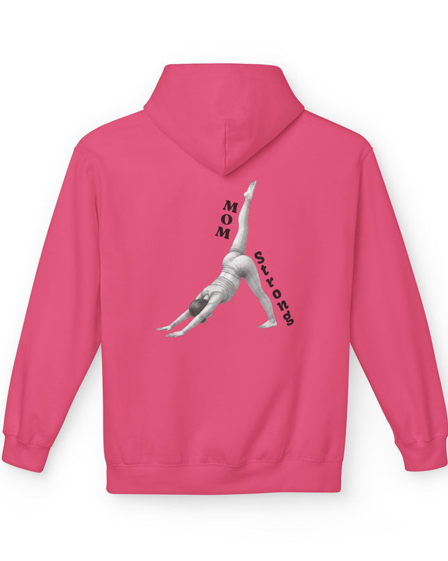 "Mom Strong Pilates" (Darker ink on both sides) Unisex Midweight Softstyle Fleece Hoodie