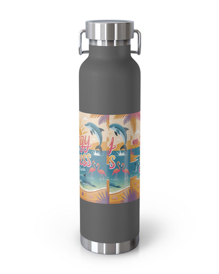 "February in Florida, Energy for Success" Copper Vacuum Insulated Bottle, 22oz