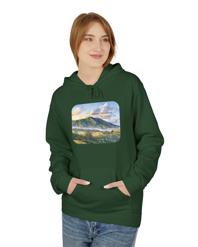 "Mount Tamalpais, the Sleeping Lady" Unisex Midweight Softstyle Fleece Hoodie