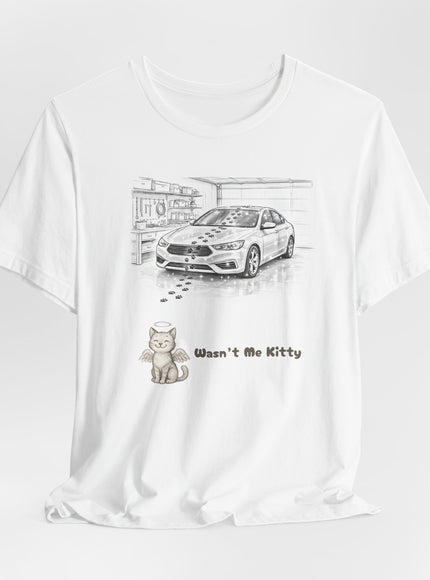 "Wasn't Me Kitty - Garage" Unisex Jersey Short Sleeve Tee