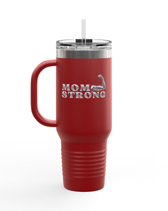 "Mom Strong" Insulated Travel Mug, 40oz