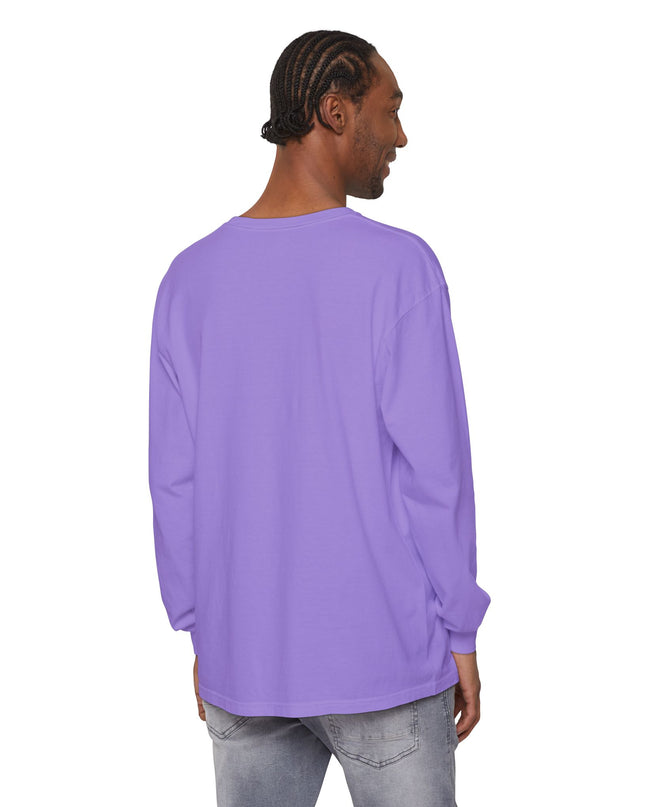 "Be the Rainbow in Someone's Cloud" Unisex Garment-dyed Long Sleeve T-Shirt