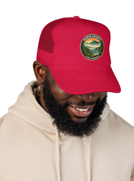 "Marin County, Above the Fog" Foam Trucker Hat