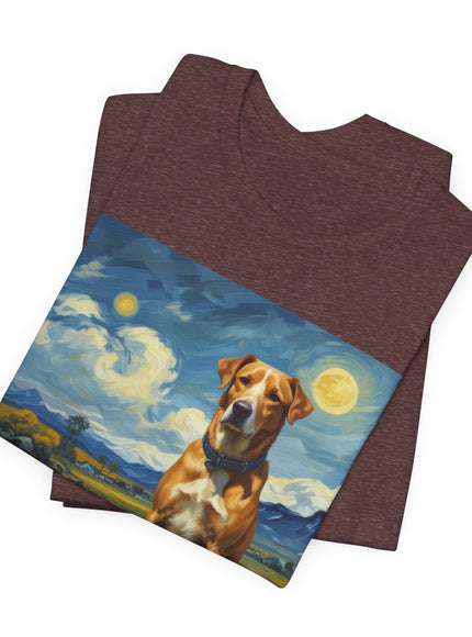"Dog - Vincent van Gogh Style" V.1 Unisex Jersey Short Sleeve Tee