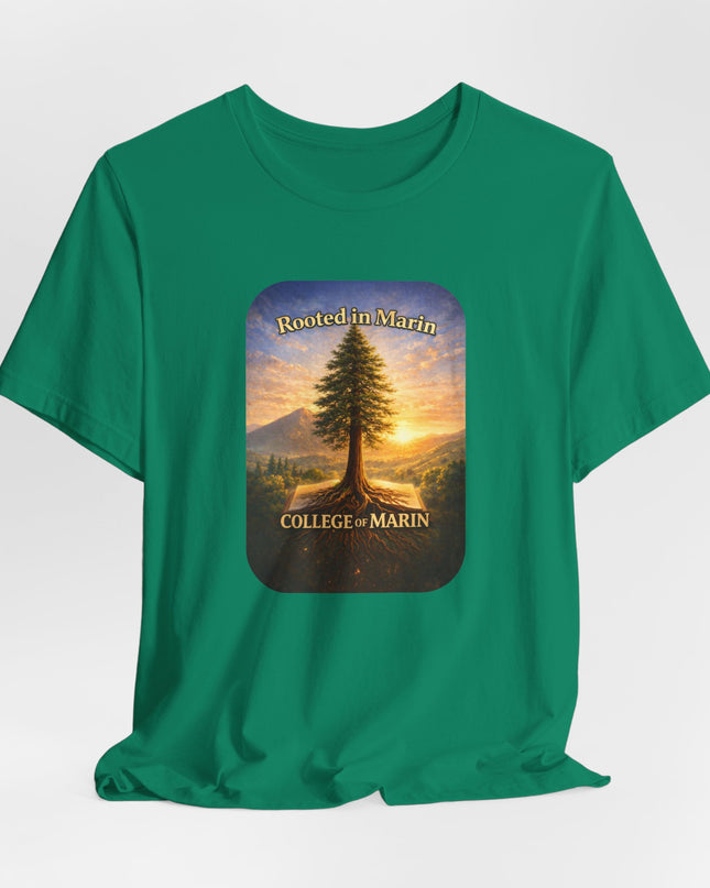 "Rooted in Marin, College of Marin" Unisex Jersey Short Sleeve Tee