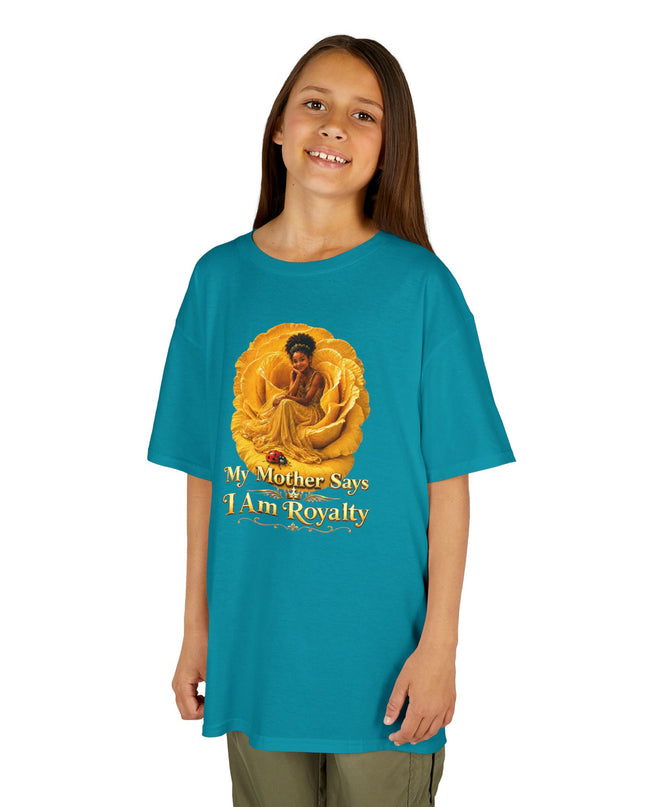 "My Mother Says I am Royalty" Kids Heavy Cotton Tee