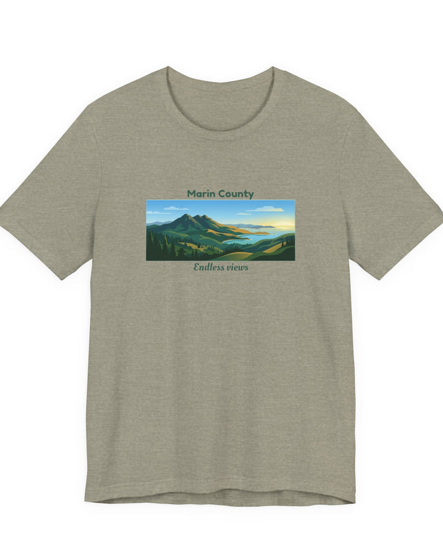 "Marin County - Endless Views" Unisex Jersey Short Sleeve Tee