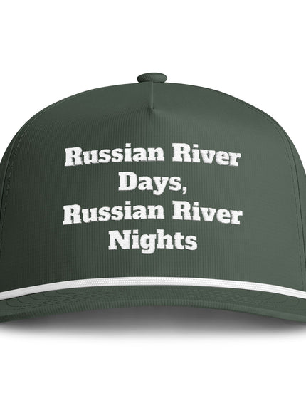 "Russian River Days, Russian River Nights" Sunwashed Rope Cap