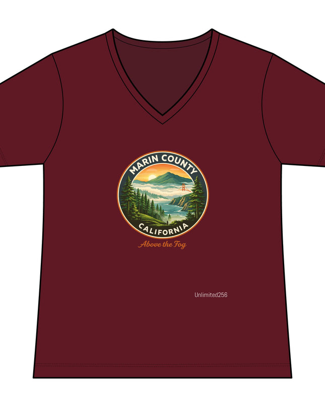 "Above the Fog" Women's Fan Favorite V-Neck Tee
