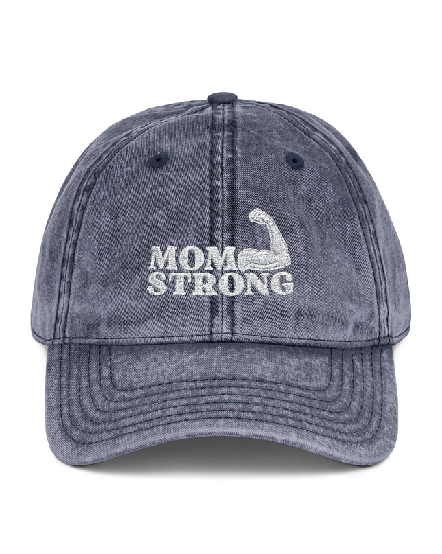 "Mom Strong" Vintage Cap (Embroidery)