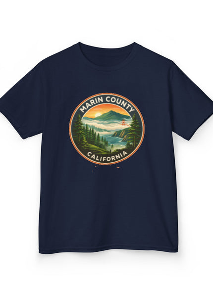 "Marin County, Above the Fog - no text" Kids Heavy Cotton Tee